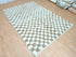 Moroccan Checkered Rug - Wool & Cotton Handmade Rug