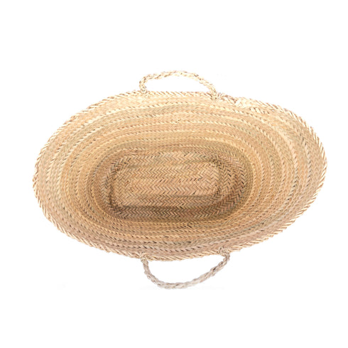 Moroccan Cross-Tie Straw Tote Bag – Handwoven Artisan Bag