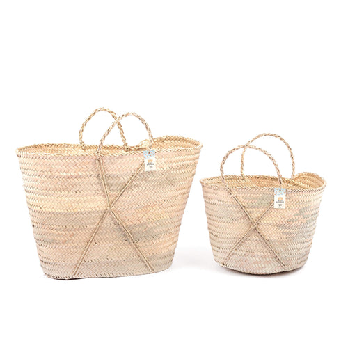 Moroccan Cross-Tie Straw Tote Bag – Handwoven Artisan Bag
