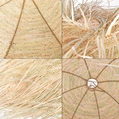 Moroccan Fringed Straw Ceiling Lamp – Boho Pendant Light for Indoor & Outdoor Vibes!