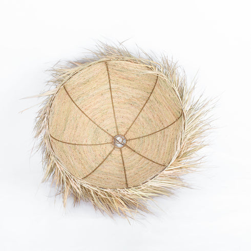 Moroccan Fringed Straw Ceiling Lamp – Boho Pendant Light for Indoor & Outdoor Vibes!