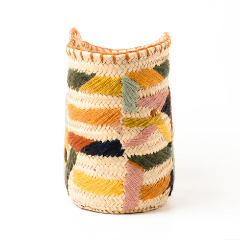 Personalized Moroccan Handwoven Colorful Straw Bag Custom Artisan Handbag Purse 8