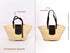 Moroccan Market Picnic Basket | Beach Tote Bag With Black Leather