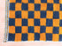 Moroccan Orange & Black Checkered Rug - Beni Ourain Style