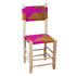 Moroccan Wooden Chair with Braided Rope Seat