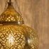 Moroccan Brass Hanging Lantern - Artisan Pendant Light
