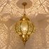 Moroccan Brass Hanging Lantern - Artisan Pendant Light