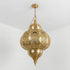 Moroccan Brass Hanging Lantern - Artisan Pendant Light