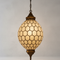 Handmade Moroccan Brass Lamp - Marrakech Style Ceiling Light (pl-2009)