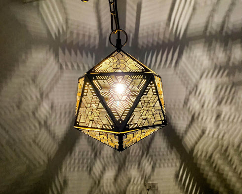 Moroccan Ceiling Light – Handcrafted Brass Pendant Lamp (PL 1085)