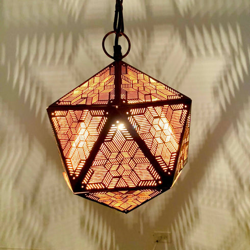 Moroccan Ceiling Light – Handcrafted Brass Pendant Lamp (PL 1085)
