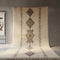 Handmade Moroccan Rug - Ivory Wool Carpet For Living Room Area
