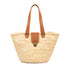 Moroccan Straw Beach Bag – Handwoven Basket with brass Clasp