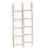 Moroccan Raw Wood Decorative Ladder – Handmade Natural Wood Accent for Boho Interiors