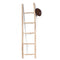 Moroccan Raw Wood Decorative Ladder – Handmade Natural Wood Accent for Boho Interiors