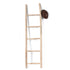 Moroccan Raw Wood Decorative Ladder – Handmade Natural Wood Accent for Boho Interiors