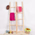Moroccan Raw Wood Decorative Ladder – Handmade Natural Wood Accent for Boho Interiors