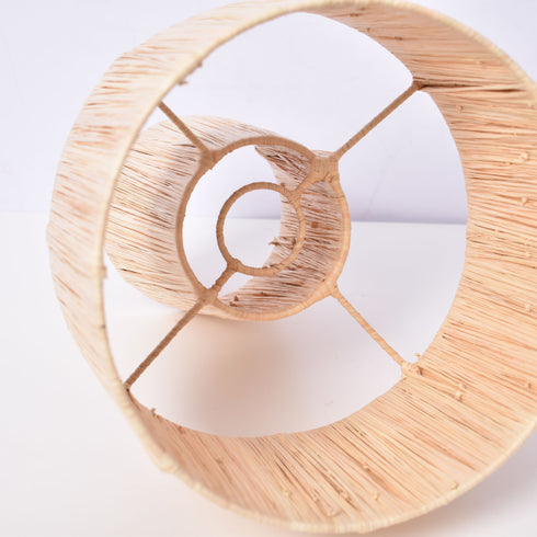 Natural Raffia Table Lamp – Moroccan Handmade Lampshade