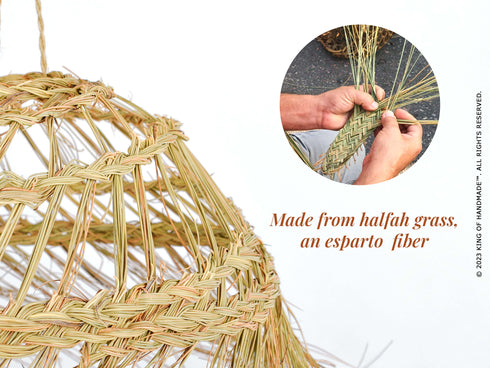 Natural Hanging Pendant Light - Rustic Lighting Fixture