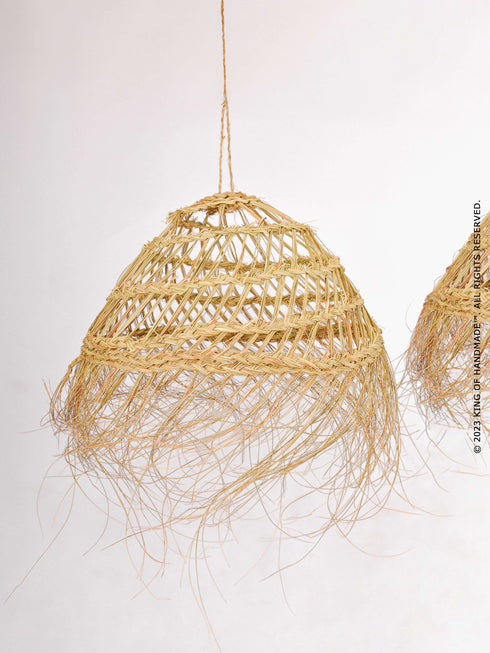 Natural Hanging Pendant Light - Rustic Lighting Fixture