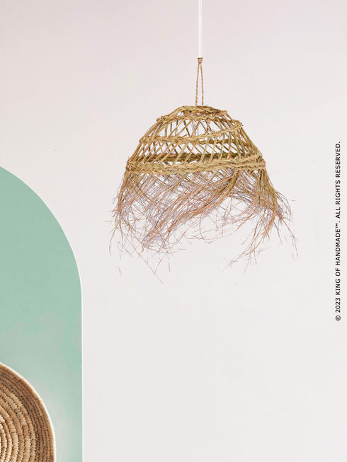 Natural Hanging Pendant Light - Rustic Lighting Fixture