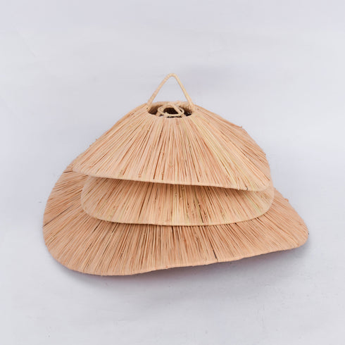 Natural Raffia Ceiling Light, Handmade Moroccan Pendant Lampshade!