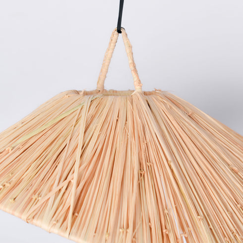 Natural Raffia Ceiling Light, Handmade Moroccan Pendant Lampshade!