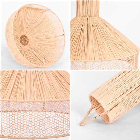 Natural Raffia Lamp, CEILING LAMPSHADE Moroccan Handmade Pendant Light