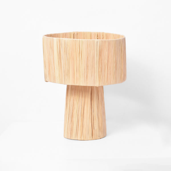Natural Raffia Table Lamp – Moroccan Handmade Lampshade