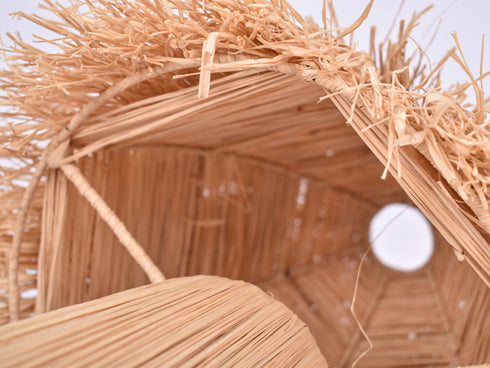 Natural raffia lamp, TABLE LAMPSHADES Moroccan Handmade in Raffia