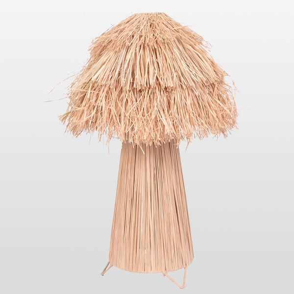Moroccan Raffia Table Lamp – Handwoven Natural Lamp Bedroom