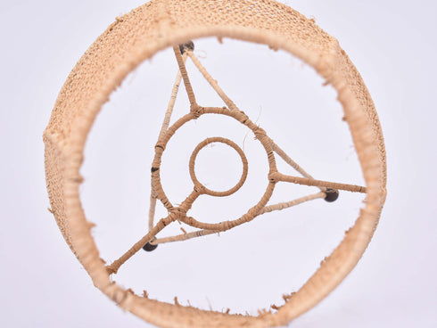 Bedroom Lamp, Natural and Black raffia lamp, TABLE LAMPSHADES Moroccan Handmade in Rattan