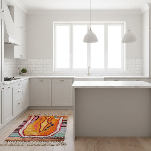 Orange Moroccan Rug – Handmade Custom Moroccan Rug