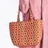 Orange Moroccan Brocade Shoulder Bag - Authentic Linen Tote 🍁