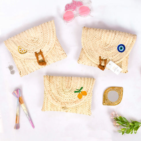 Personalised Straw Clutch Bag – Perfect Summer Accessory