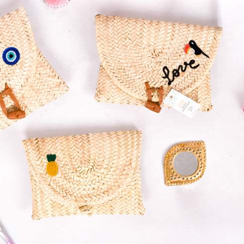 Personalised Straw Clutch Bag – Perfect Summer Accessory