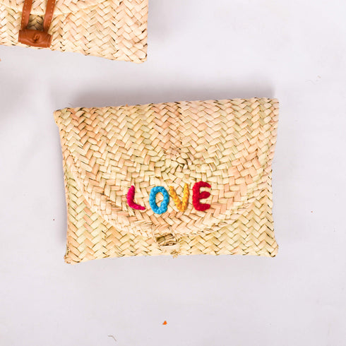 Personalised Straw Clutch Bag – Perfect Summer Accessory
