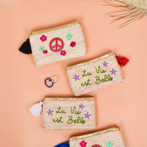 Personalized Straw Clutch Bag – Stylish & Unique Gift