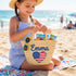Personalized USA Heart Kids Straw Bag 🇺🇸 – Embroidered Tote for 4th of July & Summer Party Gifts