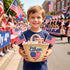 Personalized USA Heart Kids Straw Bag 🇺🇸 – Embroidered Tote for 4th of July & Summer Party Gifts