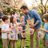 Personalized USA Heart Kids Straw Bag 🇺🇸 – Embroidered Tote for 4th of July & Summer Party Gifts