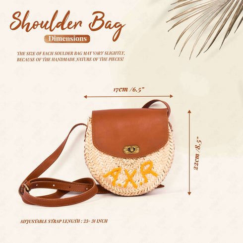 Personalized Bridesmaid Bag For Bridal Party - Custom Shoulder Bag With Name