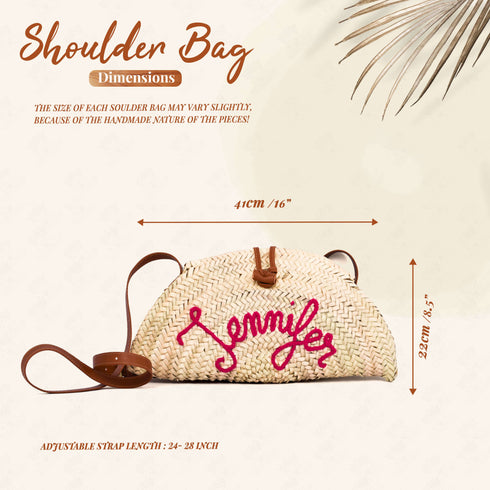 Bachelorette Cross Body Bag - Custom Shoulder Bag With Name