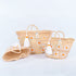 Personalized Daisy Straw Basket - Orange Summer Tote