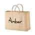 Personalized Embroidered Rattan Bag | Custom Weave Handbag