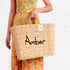 Personalized Embroidered Rattan Bag | Custom Weave Handbag
