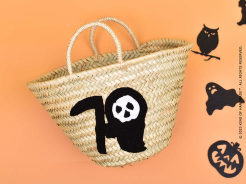 Grim Reaper Small Basket - Halloween gift