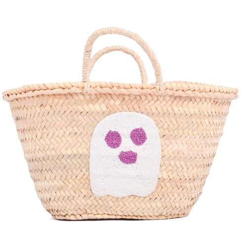 Phantom Basket - Personalized Straw Basket for Halloween Party Gift
