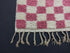 Pink Checkered Berber Rug - Handmade Moroccan Wool Rug