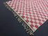 Pink Checkered Berber Rug - Handmade Moroccan Wool Rug